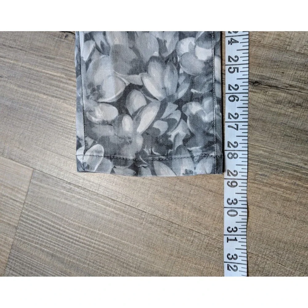 MK Michael Kors Wildflower Floral Skinny Jeans Size 4 Designer Preppy
